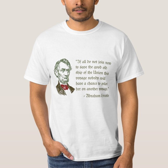 Abraham Lincoln on Liberty T-shirt (Front)