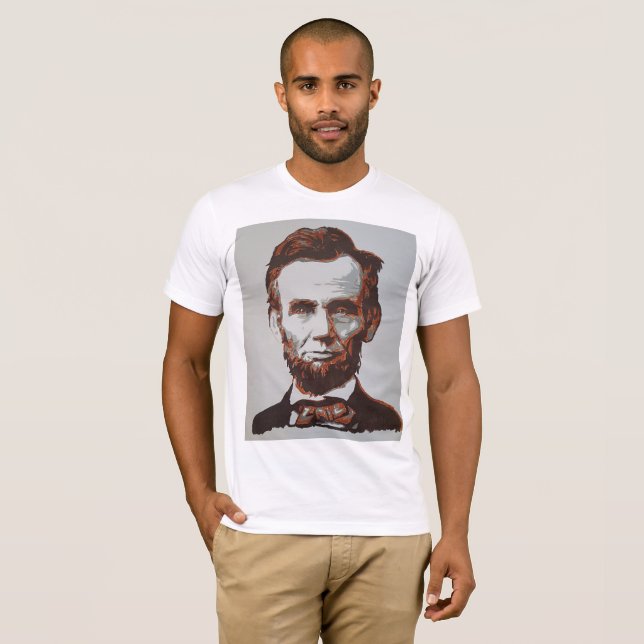 Abraham Lincoln Painted by Mark Elsen T-Shirt (Front Full)