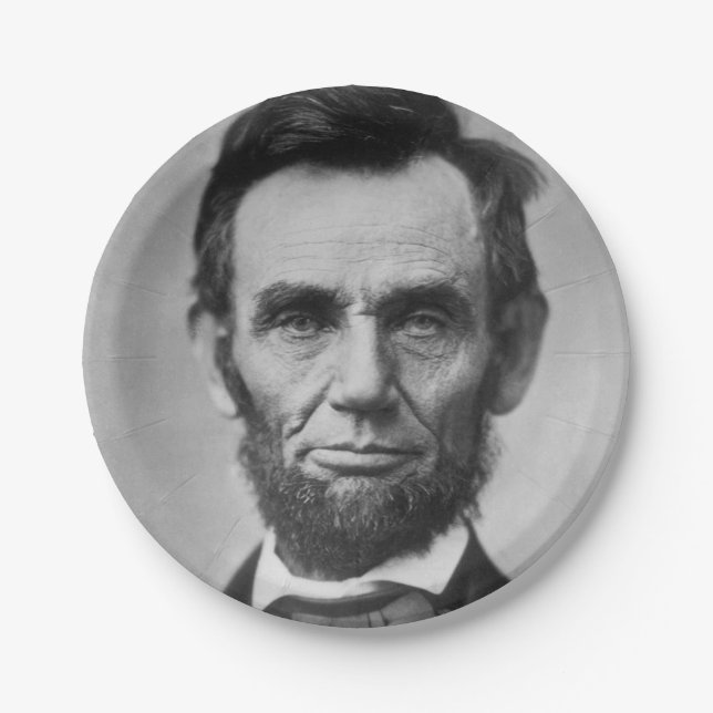 Abraham Lincoln Paper Plates (Front)