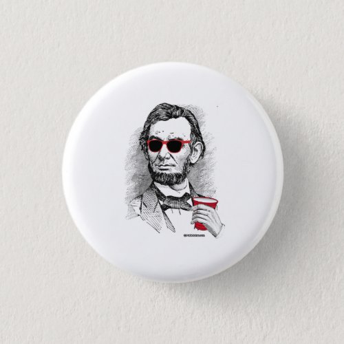 Abraham Lincoln Party Animal Pinback Button