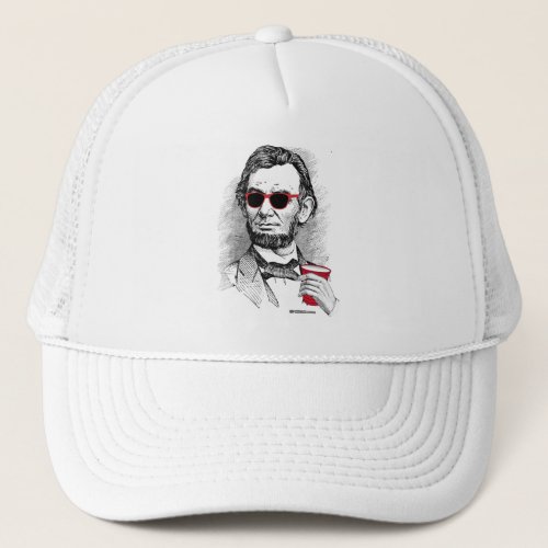 Abraham Lincoln Party Animal Trucker Hat