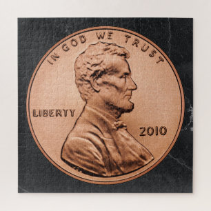 Abraham Lincoln Penny Jigsaw Puzzle
