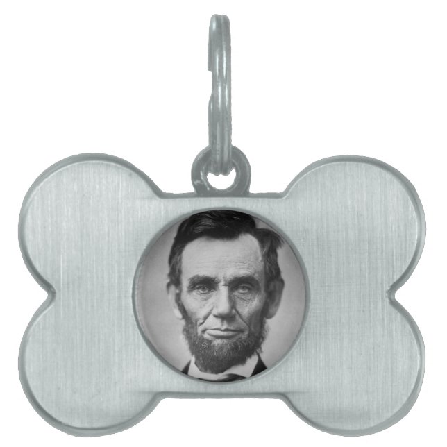 Abraham Lincoln Pet ID Tag (Front)