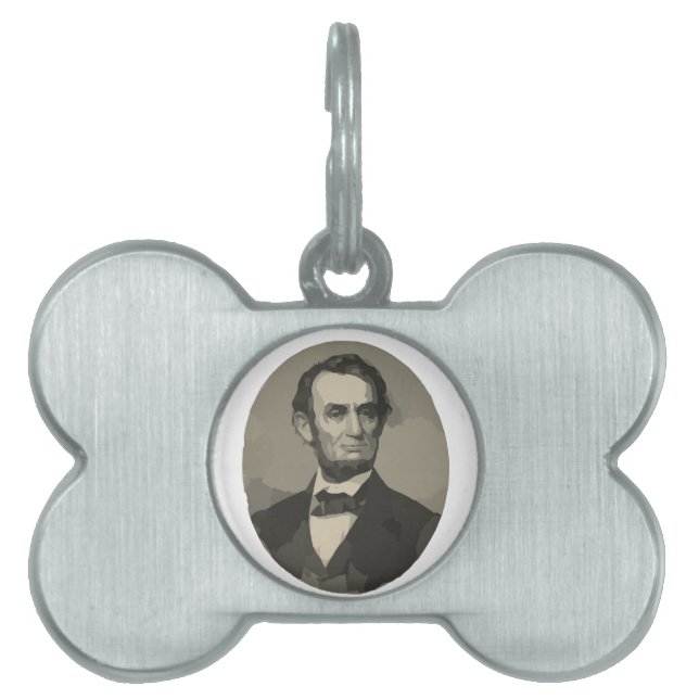 abraham lincoln pet tag (Front)