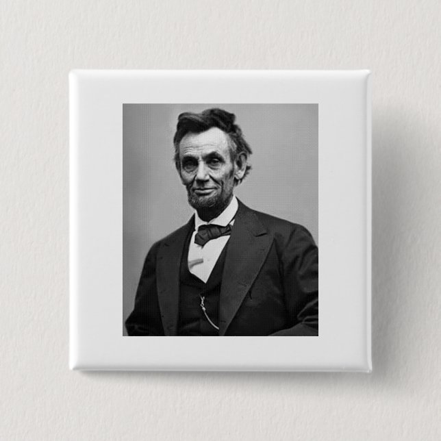 Abraham Lincoln Pinback Button (Front)