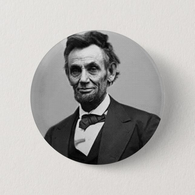 Abraham Lincoln Pinback Button (Front)