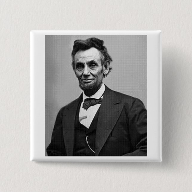 Abraham Lincoln Pinback Button (Front)
