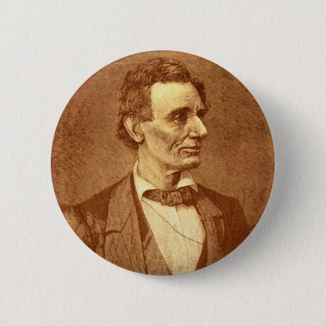 Abraham Lincoln Pinback Button (Front)