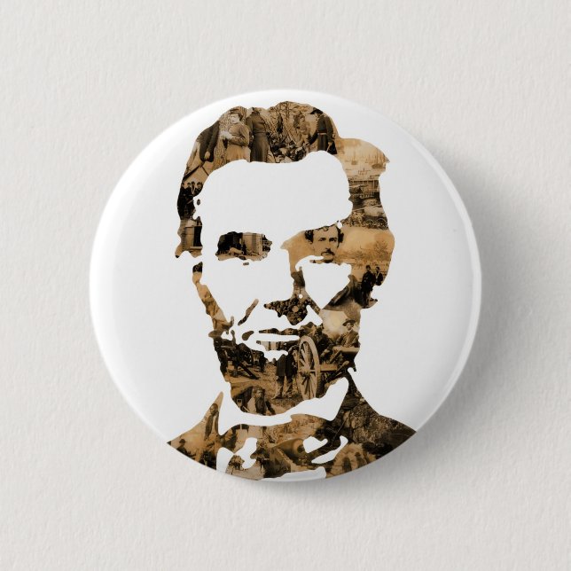 Abraham Lincoln Pinback Button (Front)
