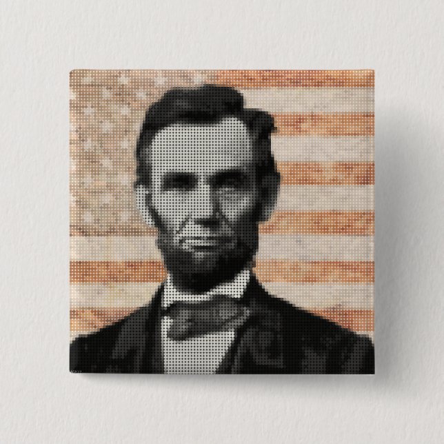 Abraham Lincoln Pinback Button (Front)