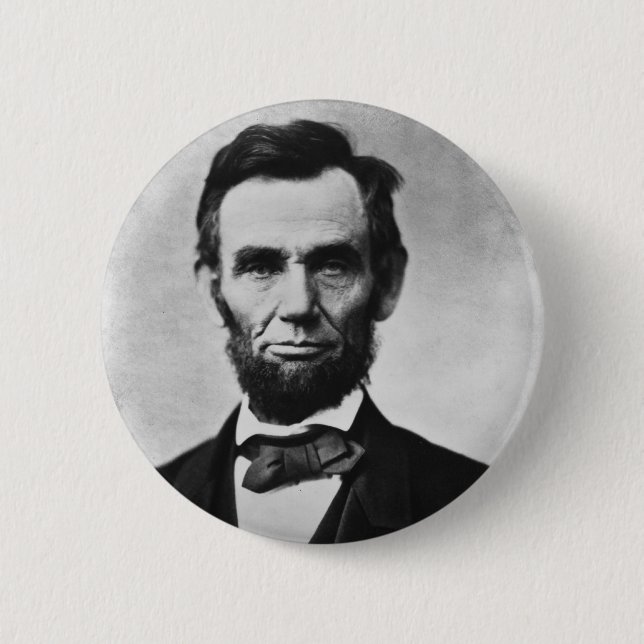 Abraham Lincoln Pinback Button (Front)
