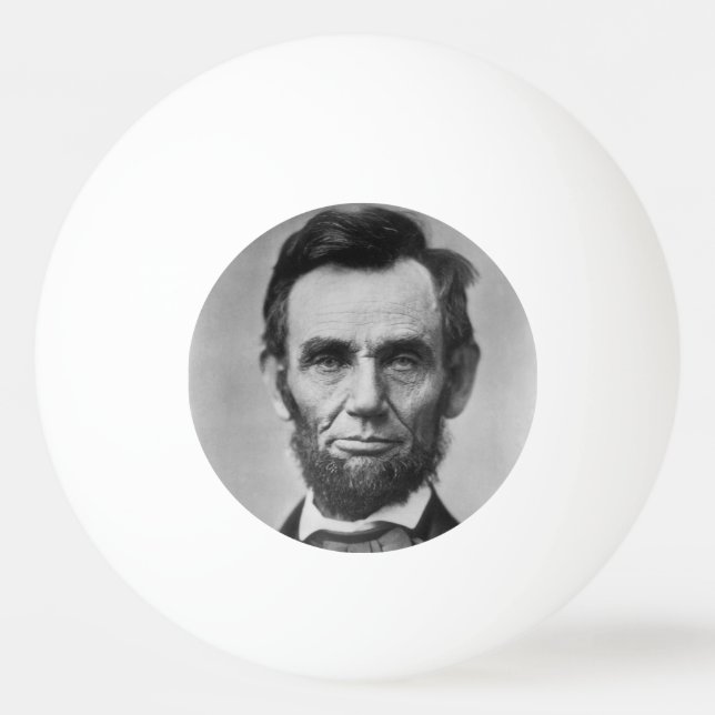 Abraham Lincoln Ping Pong Ball (Front)