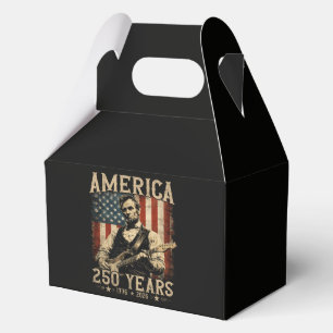Abraham Lincoln Playing Guitar 4th July Favor Boxes