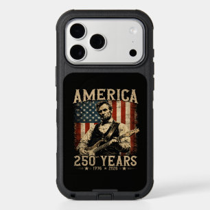 Abraham Lincoln Playing Guitar 4th July iPhone 17 Pro Max Case