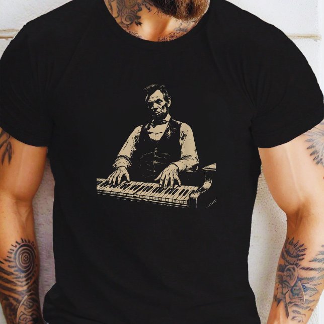 Abraham-Lincoln-Playing-Piano T-Shirt (Creator Uploaded)