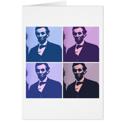 Abraham Lincoln Pop Art Cards (Front)