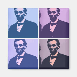 Abraham Lincoln Pop Art Magnet