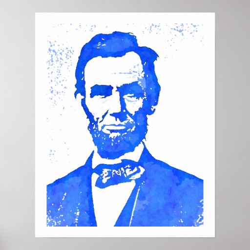 Abraham Lincoln Pop Art Portrait Poster | Zazzle