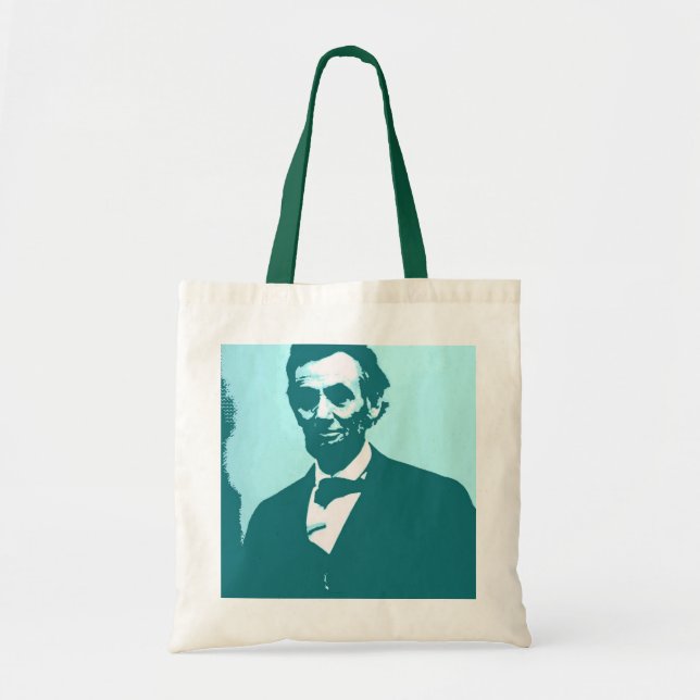 Abraham Lincoln Pop Art Tote Bag (Front)