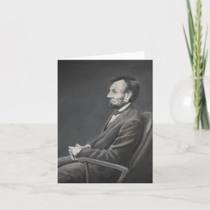 Abraham Lincoln Portrait Art Note Card