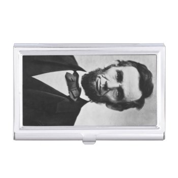 Abraham Lincoln Portrait Business Card Case by Argos_Photography at Zazzle