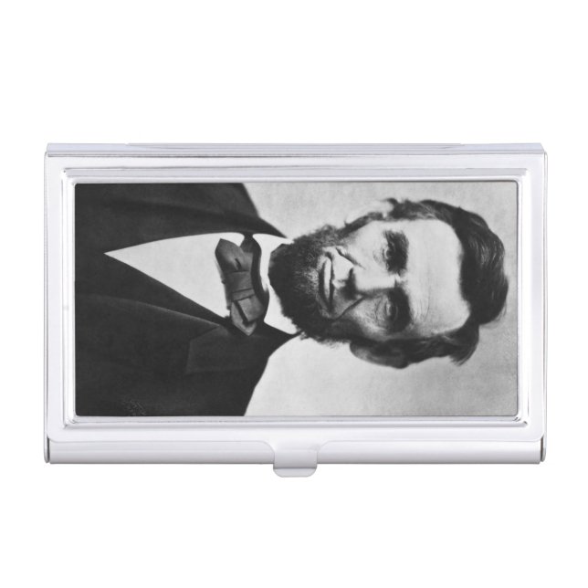 Abraham Lincoln Portrait Business Card Case (Front)
