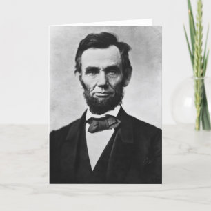 Abraham Lincoln Portrait by Alexander Gardner Card