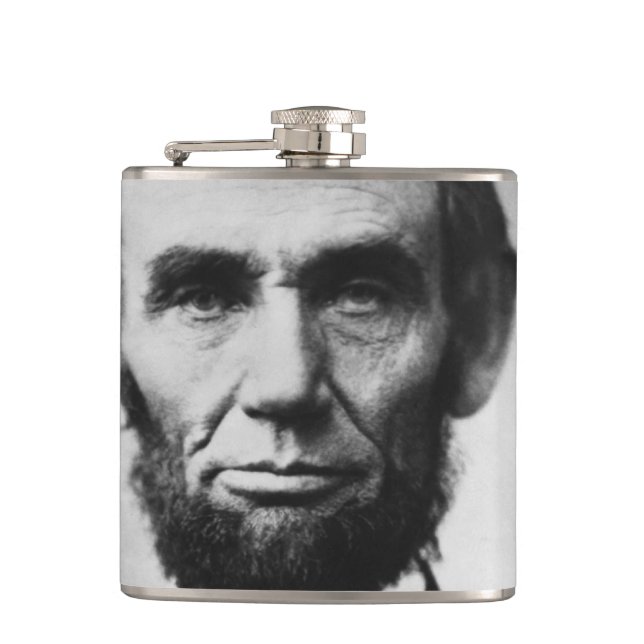 Abraham Lincoln Portrait Flask (Front)