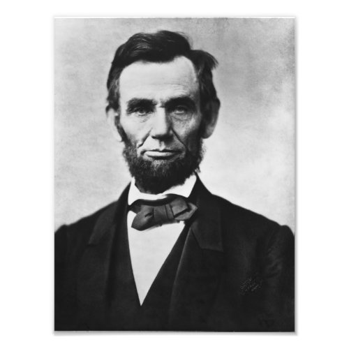 Abraham Lincoln Portrait Photo Print