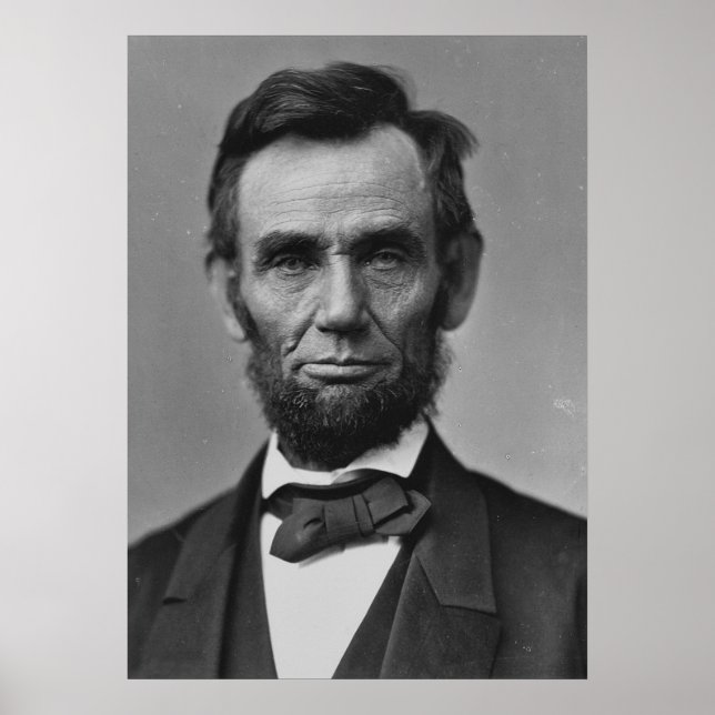 Abraham Lincoln Portrait Poster (Front)