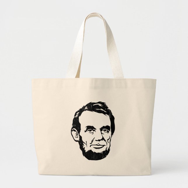Abraham Lincoln Portrait Tote Bag (Front)