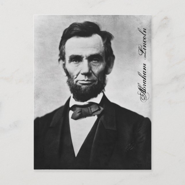 ABRAHAM LINCOLN POSTCARD (Front)