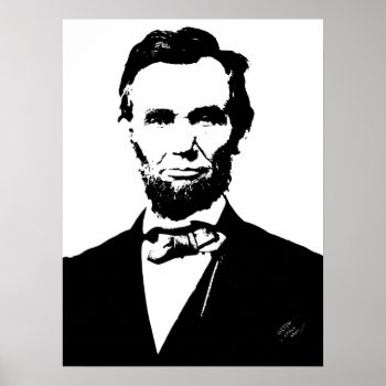 Abraham Lincoln Poster by PawsitiveDesigns at Zazzle
