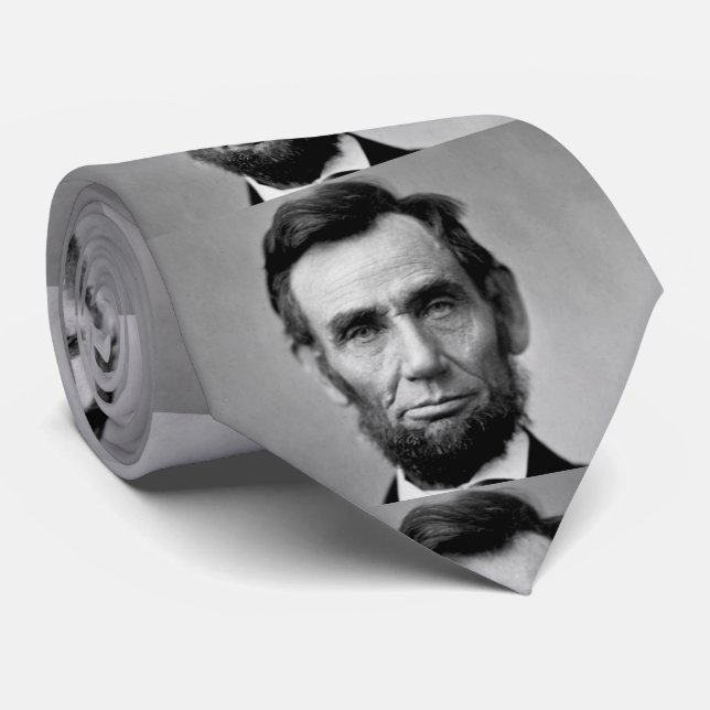 Abraham Lincoln President of the United States Neck Tie (Rolled)
