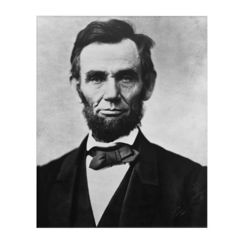 Abraham Lincoln President of Union States Portrait Acrylic Print