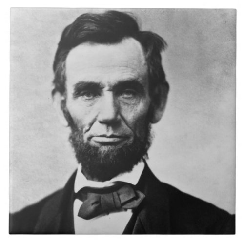 Abraham Lincoln President of Union States Portrait Ceramic Tile