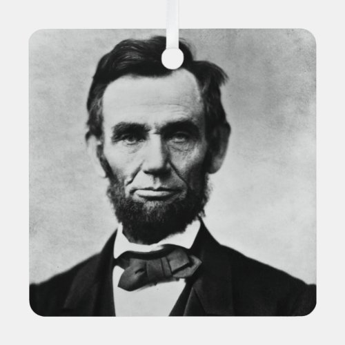 Abraham Lincoln President of Union States Portrait Metal Ornament
