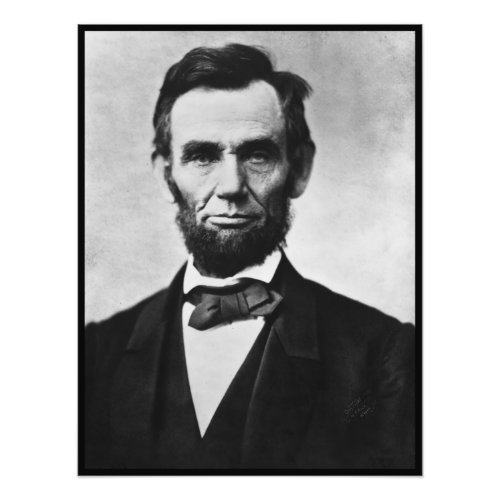 Abraham Lincoln President of Union States Portrait Photo Print