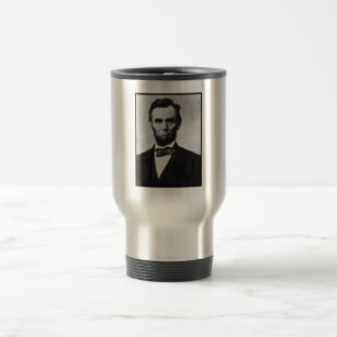 Abraham Lincoln President of Union States Portrait Travel Mug