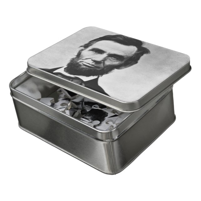 Abraham Lincoln President USA Jigsaw Puzzle (Lid Open)