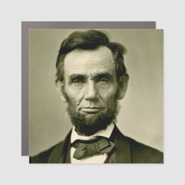 Abraham Lincoln president usa united states americ Car Magnet (Front)