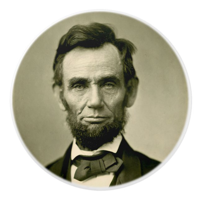 Abraham Lincoln president usa united states americ Ceramic Knob (Front)
