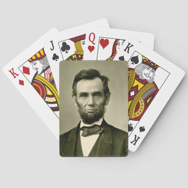 Abraham Lincoln president usa united states americ Poker Cards (Back)