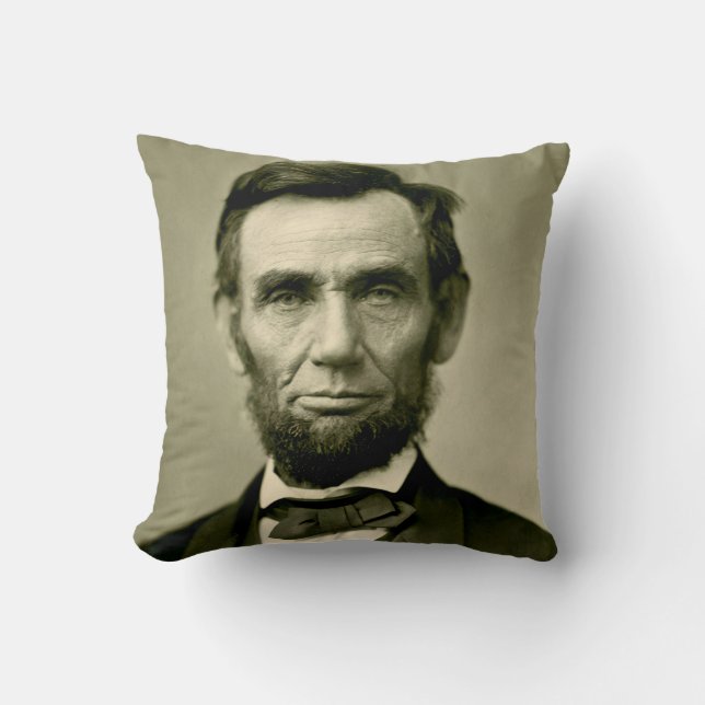 Abraham Lincoln president usa united states americ Throw Pillow (Front)