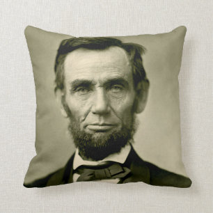 Abraham Lincoln president usa united states americ Throw Pillow