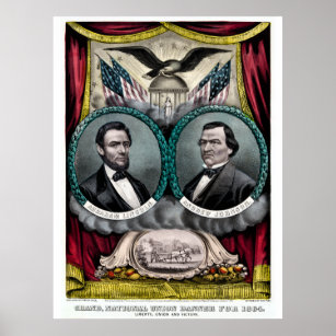 Abraham Lincoln Presidential Campaign 1864 Poster