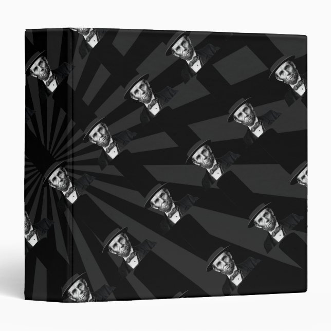 Abraham Lincoln Presidential Fashion Statement 3 Ring Binder (Front/Spine)