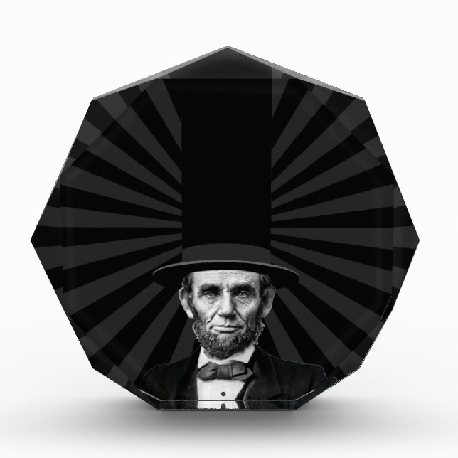 Abraham Lincoln Presidential Fashion Statement Acrylic Award (Front)