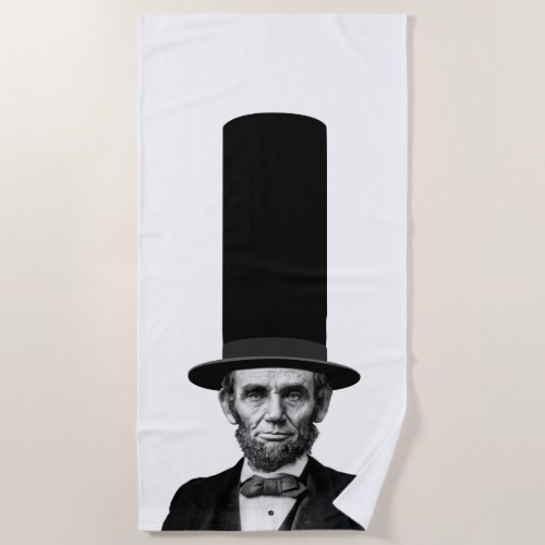 Abraham Lincoln Presidential Fashion Statement Beach Towel