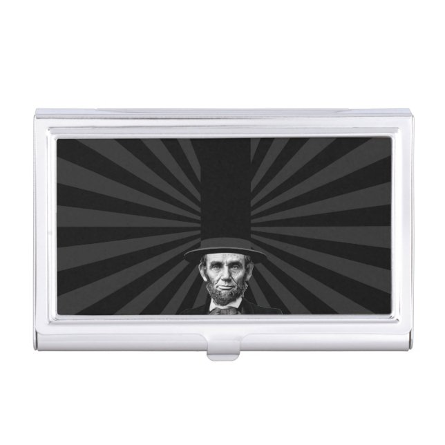 Abraham Lincoln Presidential Fashion Statement Business Card Holder (Front)